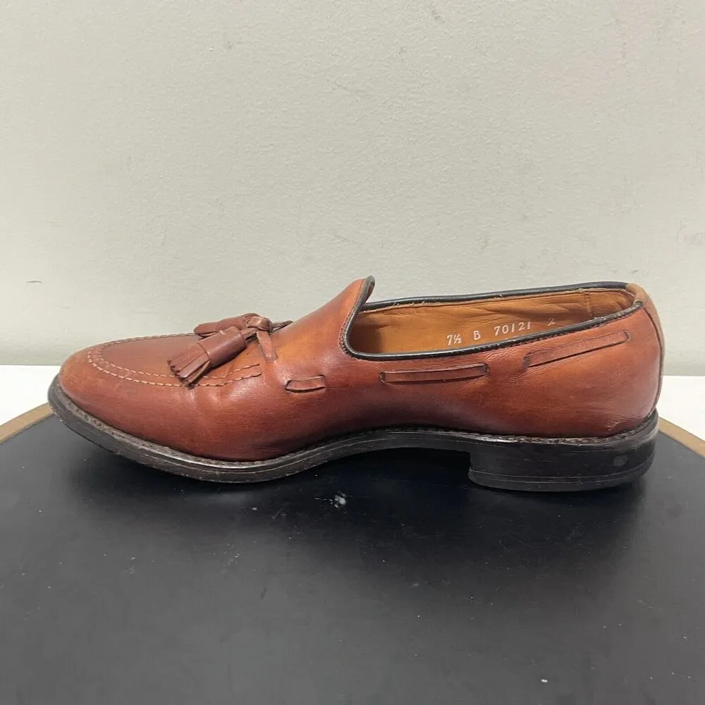 Allen Edmonds Tassel Loafers‎ Men 7.5 B Leather Brown Business Classic Preppy